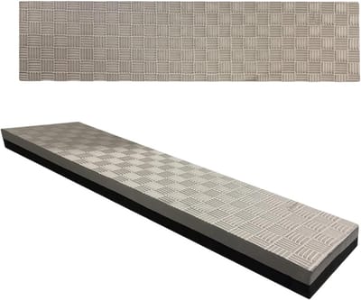 Fitness Hometrainer Mat - Anti-slip Beschermer - Binnen Fitness - Geluidsreducerende Oplossing - 2 Delige Set - Zwart Grijs