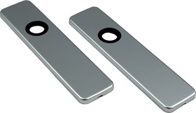 Ami Kortschild - rechthoekig -185x44x6,5mm - blind - aluminium F-1