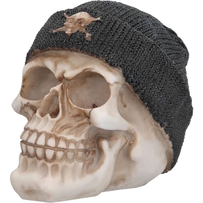 Hars Schedel Duurzaam Lichtgewicht Halloween Decoratie Hars Schedel Ornament voor Vakantiefeest black