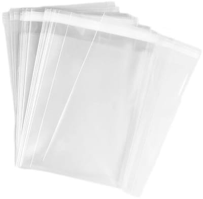 Dailygoods- Cellofaan Zakken 100 Stuks - 4 3/4 x 6 1/2 Inch - Zelfsluitend - Voedselveilig - Hoge Helderheid - Polypropyleen Folie - Verpakkingszakken