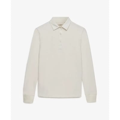 Superdry Classic Rugby Top Oversized Pasvorm White Grootte: 40