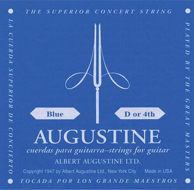Augustine enkele snaar,4d,blauw - Enkele snaar voor gitaar