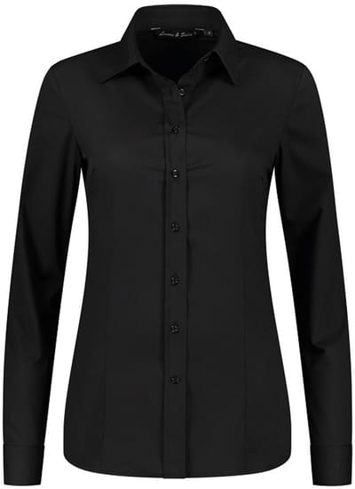 Blouse poplin mix stretch for her