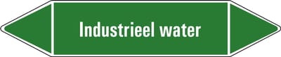 Industrieel water leidingmarkering op vel 75 x 17 mm - 8 per vel