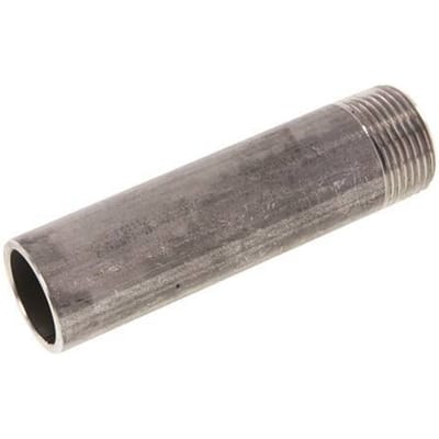 R 1'' Buitendraad x 33.7mm RVS Pijpnippel met Las uiteinde 20 Bar DIN 2982 - 120mm - FL2S-MS-ST-100R-33P7-120L