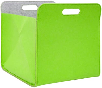 Recycled Vilt: Opvouwbaar Opbergmand 33x38x33 Opbergbox voor Kallax Inzet Vilten Mand Opbergbak