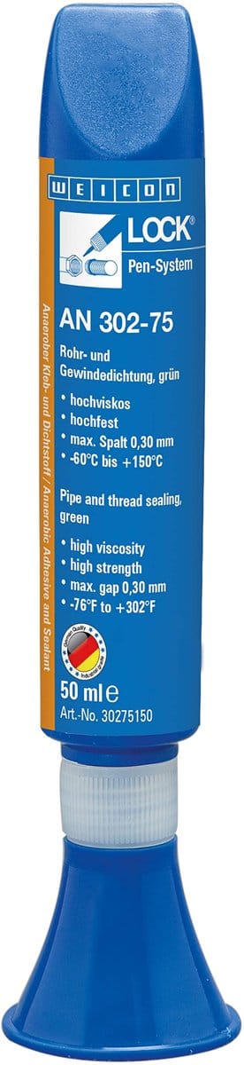 WEICON AN 302-75 – Groen Anaërobisch Bevestigingsmiddel 50 ml Pen-systeem