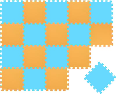 Van dag Één: 18-delige Baby Puzzel Speelmat - 30x30 EVA Schuim Kruipmat Vloermat Speeltapijt Kind