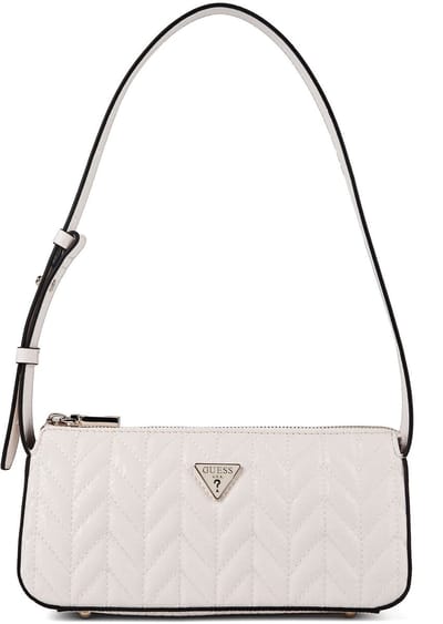 GUESS schoudertas Stacey Mini Shoulder Bag Cream White crème
