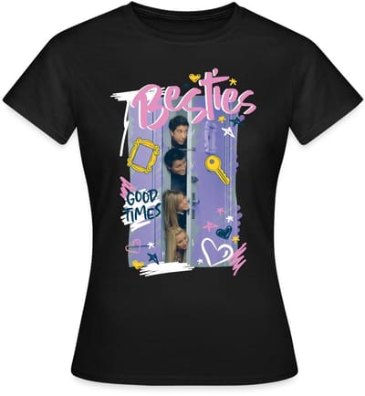 Friends Beste Vrienden Deur T-Shirt Dames
