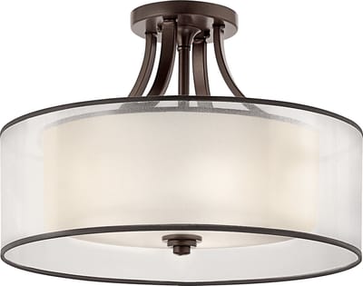 Bohemian Plafondlamp - Steady Lighting - Metaal - Bohemian - E27 - L: 54cm - Voor Binnen - Woonkamer - Eetkamer - Brons