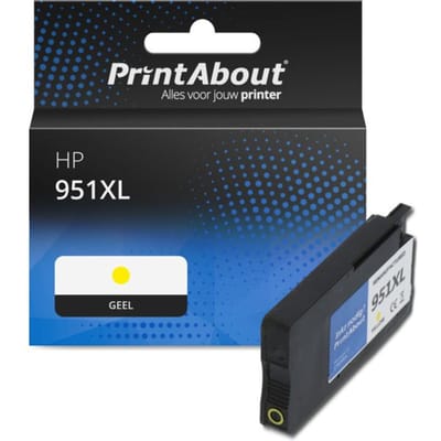 PrintAbout huismerk Inktcartridge 951XL (CN048AE) Geel Hoge capaciteit Geschikt voor HP