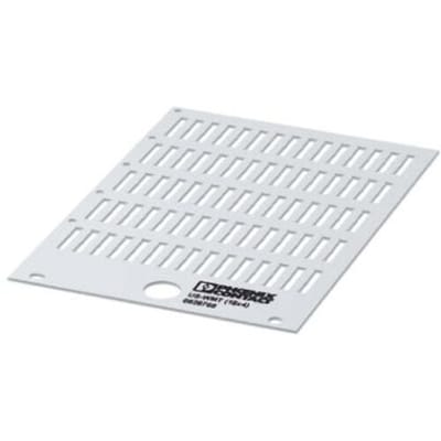 Phoenix Contact 0828768 US-WMT (18X4) Adermarkering Montagemethode: Schuiven Markeringsvlak: 18 x 4 mm Wit Aantal markeringen: 700 10 stuk(s)
