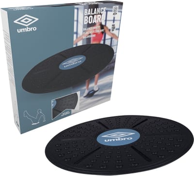 Umbro Balansbord - Evenwichtstrainer - 36 x 5,5 CM - Balans- en Krachttraining - Zwart/Blauw
