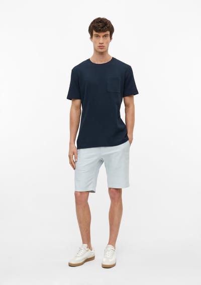Hoge taille Bermuda rechte pijp gemengde linnen s.Oliver Phoenix