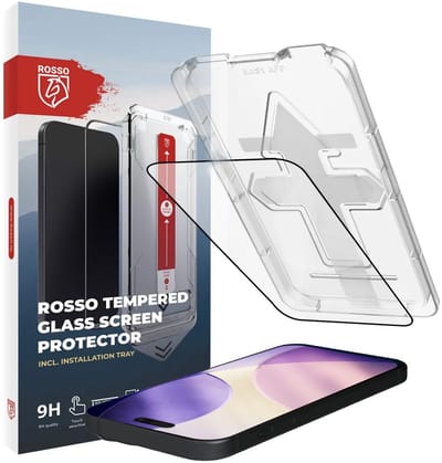 Rosso Screenprotector Geschikt voor Apple iPhone 17 Pro Max | 9H Tempered Glass | Beschermglas | Case Friendly | Met Installatietray | Geen luchtbellen & stof | Eenvoudige montage