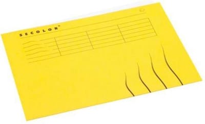 Secolor Dossieromslag A4 -pak 25 stuks - geel