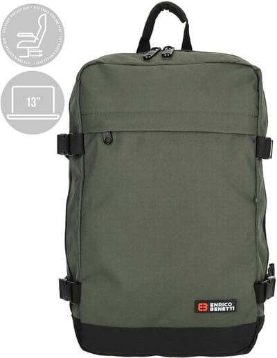 Enrico Benetti Amsterdam Underseater/ Cabin Rugzak 13 inch, 20L - 54688 - Olijf