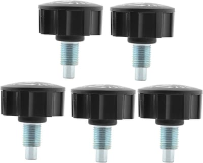 Vijf fitness knoppen voor hometrainers, verstelbare traction pin knoppen voor trainingsapparatuur