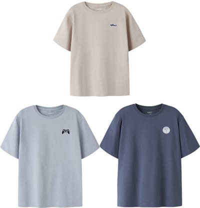 Name it t-shirt jongens – 3 stuks – NKMvimpel – maat 122/128