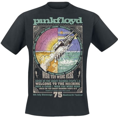 Pink Floyd WYWH Tracklist Heren T-shirt - zwart - 3XL