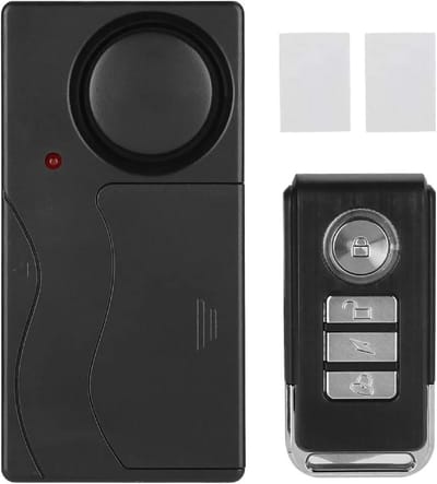 Motorfiets Alarm - Fiets Beveiliging - Voertuig Beveiligen - Instelbare Gevoeligheid - 110dB - Zwart