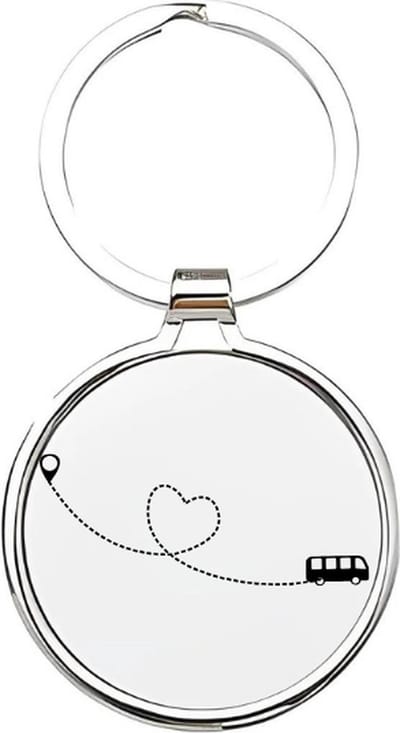 Akyol - Buschauffeur Sleutelhanger - buschauffeur - De beste buschauffeur - Bus - bestuurder - bussen - ov - bestuurder - personenvervoer - busrit - route - cadeau voor een buschauffeur - 4 x 7,5 CM
