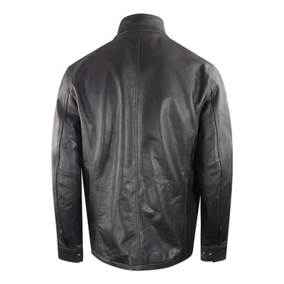 Belstaff donkerbruin Grant leren jack