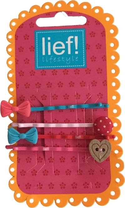 Haarschuifjes / Haarclipjes met strikjes en hartje - Lief Lifestyle