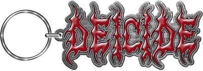 Deicide Sleutelhanger Logo Zilverkleurig/Rood
