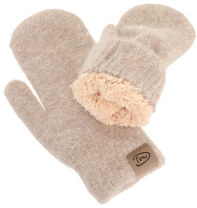 Taupe Monta Rosa wanten- gevoerde wanten- winter- herfst- kerst-sint- Dameswanten- trendy