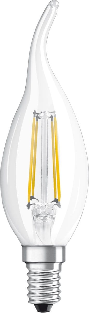 Ledvance LED Filament Tip-kaarslamp E14 - 4W 470lm 2700K 230V - Ø35mm - Geschikt voor kroonluchters, wandlampen, sfeerverlichting