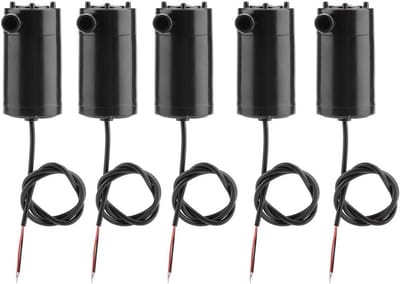 Set van 5 Mini Waterpompen DC 3V-5V voor Aquariums, Fonteinen en Kleine Vijvers - Ideaal voor Vis en Tuindecoratie