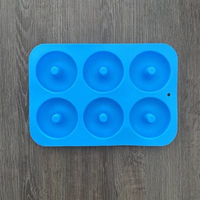 BukkitBow - Siliconen Donut Bakvorm / Mal - Zelf donuts maken! - Blauw