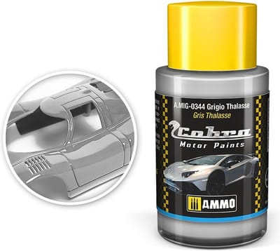 AMMO by Mig Jimenez Hobbyverf Acrylverf - MIG 0344 Cobra Motor Paints - Grigio Thalasse - Matt - Acryl - 30ml Verf potje - 30 ml