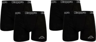 Kappa katoenen boxers 4 stuks zwart maat S