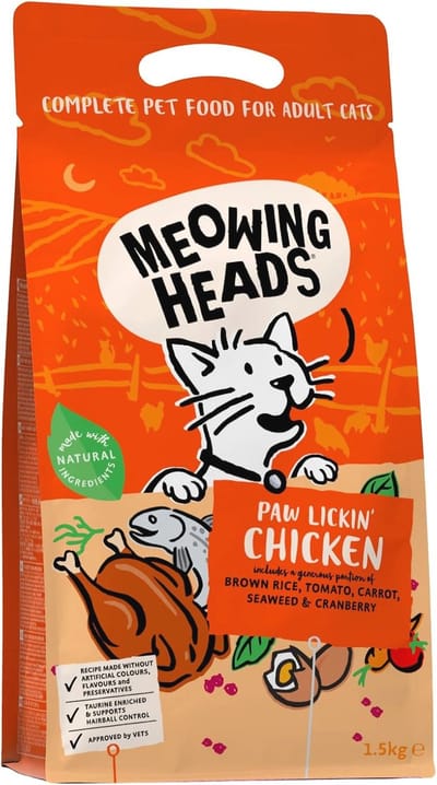 Kip en Vis droogvoer voor katten - 100% Natuurlijk, Granenvrij, voor een Gezonde Spijsvertering - 1,5 kg