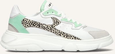 Hip H1096l Lage sneakers - Leren Sneaker - Meisjes - Wit - Maat 38