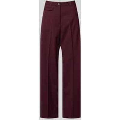 loose fit wijdte broek van wolmix