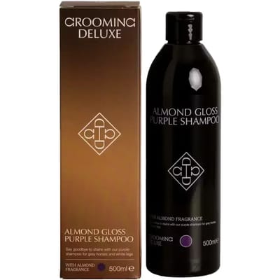 Glanzshampoo voor paarden met amandelen Grooming Deluxe
