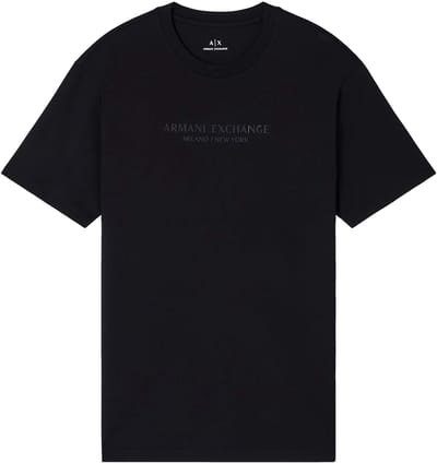 Printed Short Sleeve Round Neck T-Shirt - Black Shirts