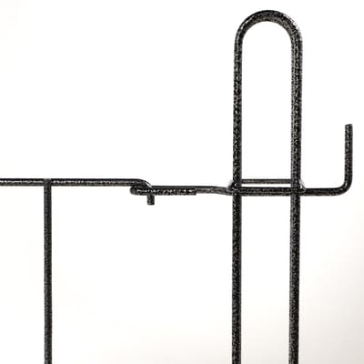 KADAX Tuinpoort, poort van stalen staaf, gepoedercoate tuinhek met metalen bevestigingen, vijverhek, decoratieve omheining voor tuin, vijver, boom, kortingen, hekelementen (tuinpoort voor 60 cm)