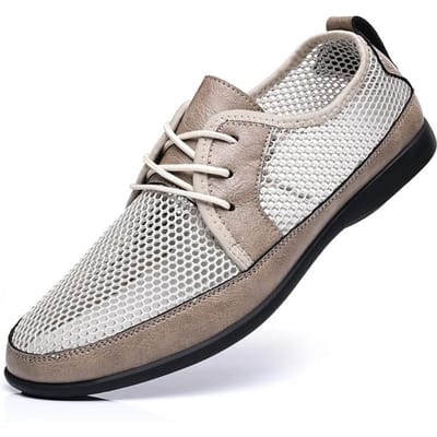 Zomer Heren Casual Schoenen Ademend Zacht Heren Loafers Vrije Tijd Mocassins Mesh Heren Rijschoenen Luie Schoen Handgemaakte Flats Comfortabel 39