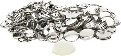 Set van 100 Lege Badges voor Creatief Gebruik, Button Badges en Pin Badges 25mm en 32mm Opties