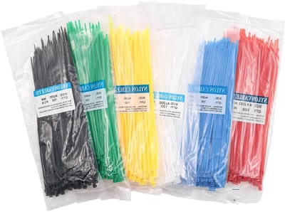 600 Stuks Kleurige Kabelbinders - Stevige 100mm x 2.6mm Nylon Zips voor Tuin en PC - Multicolor en Zelfsluitend