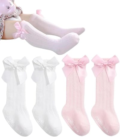 Allecta - Zachte en huidvriendelijke kniekousen voor kinderen in diverse kleuren met antislip - Comfortabele en trendy sokken - Maat 23-26