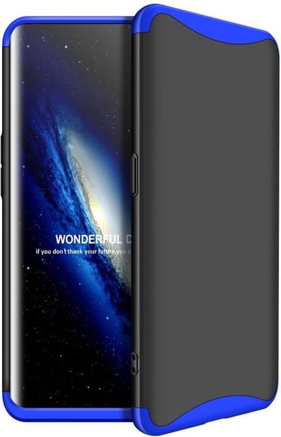 360 full body case Geschikt voor Oppo Find X - zwart / blauw