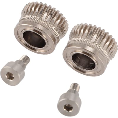 2 stuks 3D-printer Extruder Tandwielen Kit 55HRC Gehard Staal 3D-printer Aandrijving Extruder Wiel Tandwiel voor K1 gray