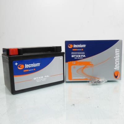Sla Tecnium-accu voor Adly 300 Interceptor quad 2005 tot 2007 YTX9 / 12 V 8,4 Ah nieuw