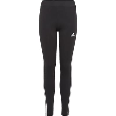 adidas Sportswear Essentials 3-Stripes Katoenen Legging - Kinderen - Zwart- 152